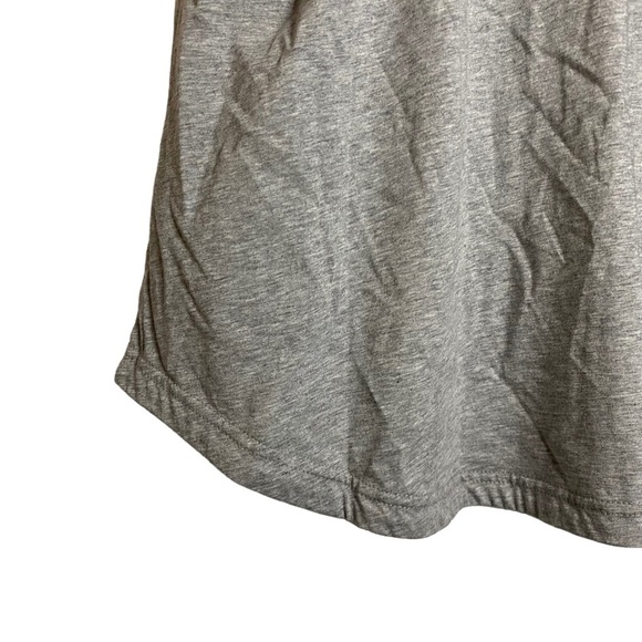 Adidas Heather Gray Tank Top Red Silver Stars Logo Black Red Cotton Medium M - Picture 9 of 15